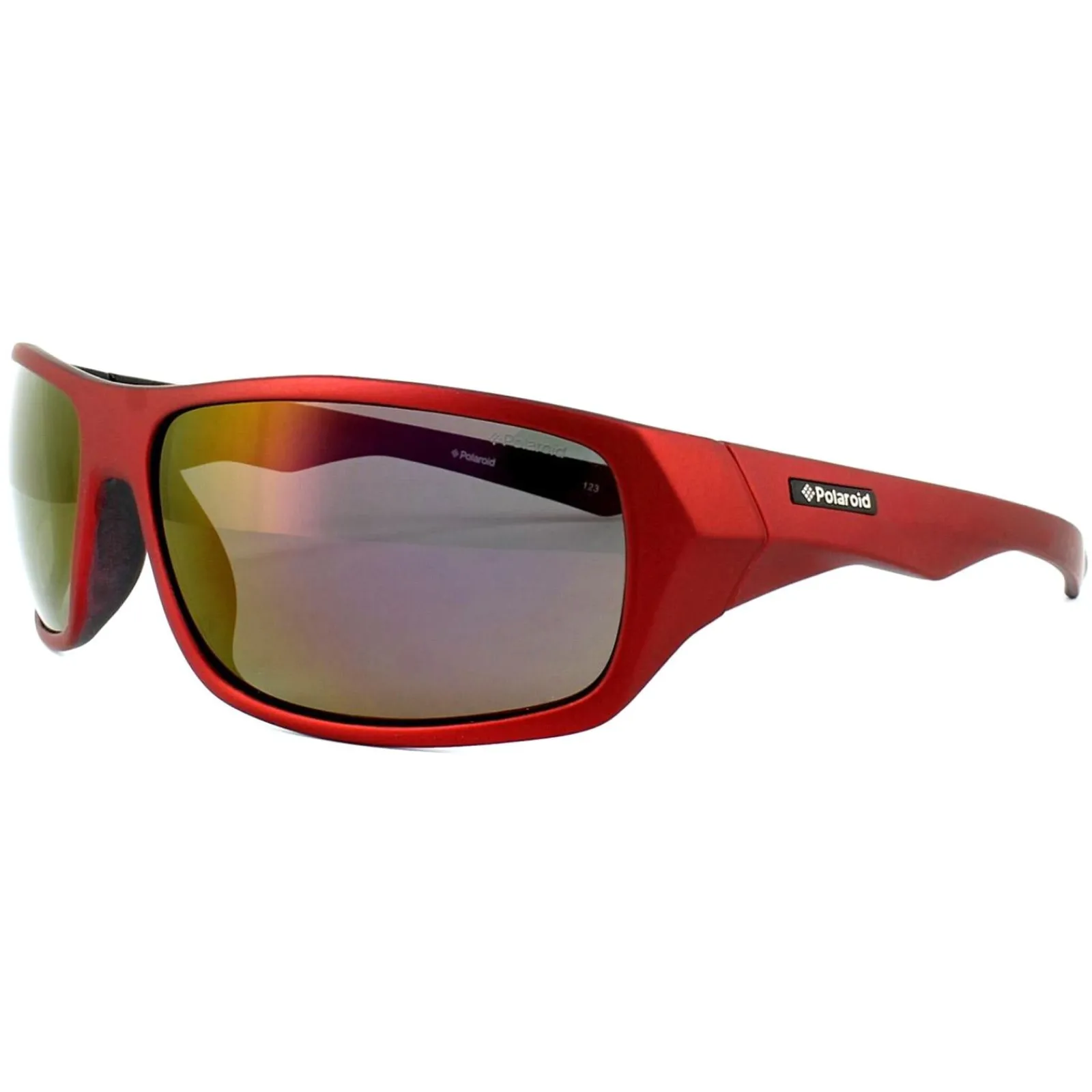 Polaroid Sport Polarised^Sunglasses P7417 0A4/JB Red & Black Yellow Red Polarize