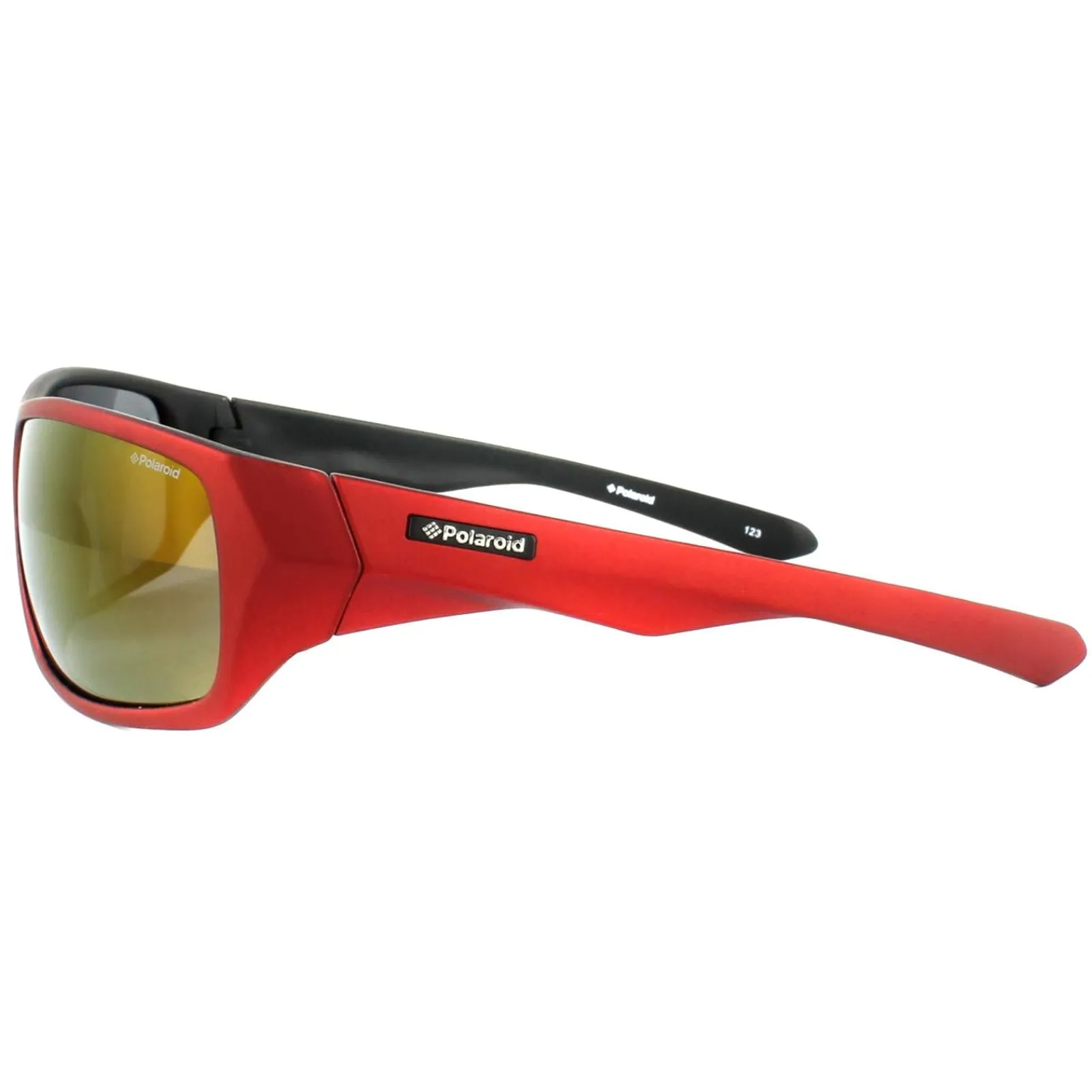 Polaroid Sport Polarised^Sunglasses P7417 0A4/JB Red & Black Yellow Red Polarize