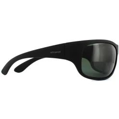Polaroid Sport Polarised|Wrap^Sunglasses 07886 9CA RC Black Green Polarized