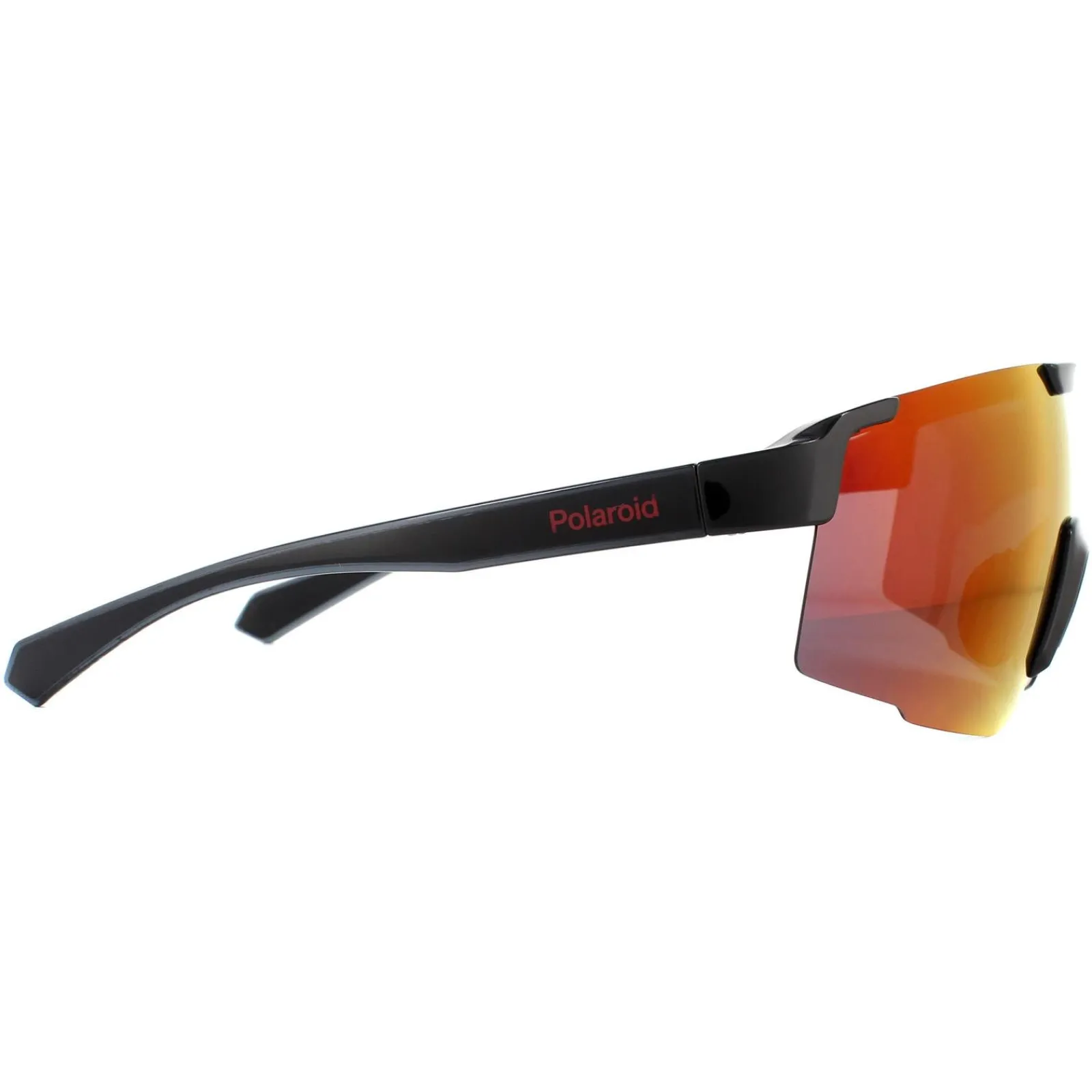 Polaroid Sport Polarised^Sunglasses PLD 7035/S 807/OZ Black Red Mirror Polarized