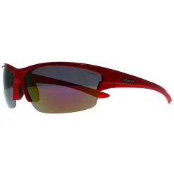 Polaroid Sport Polarised|Wrap^Sunglasses P7413 33W JB Shiny Red Grey Silver Mirror Po