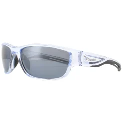 Polaroid Sport Polarised^Sunglasses PLD 7028/S MNG EX Crsytal Black Grey Silver
