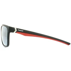 Polaroid Sport Polarised|Rectangle^Sunglasses PLD 7014/S OIT EX Black Red Grey Silver Mirr