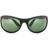 Polaroid Sport Polarised|Wrap^Sunglasses P7334 9CA RC Black Rubber Green Polarized
