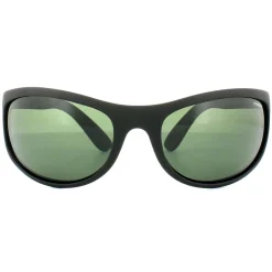 Polaroid Sport Polarised|Wrap^Sunglasses P7334 9CA RC Black Rubber Green Polarized