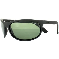 Polaroid Sport Polarised|Wrap^Sunglasses P7334 9CA RC Black Rubber Green Polarized