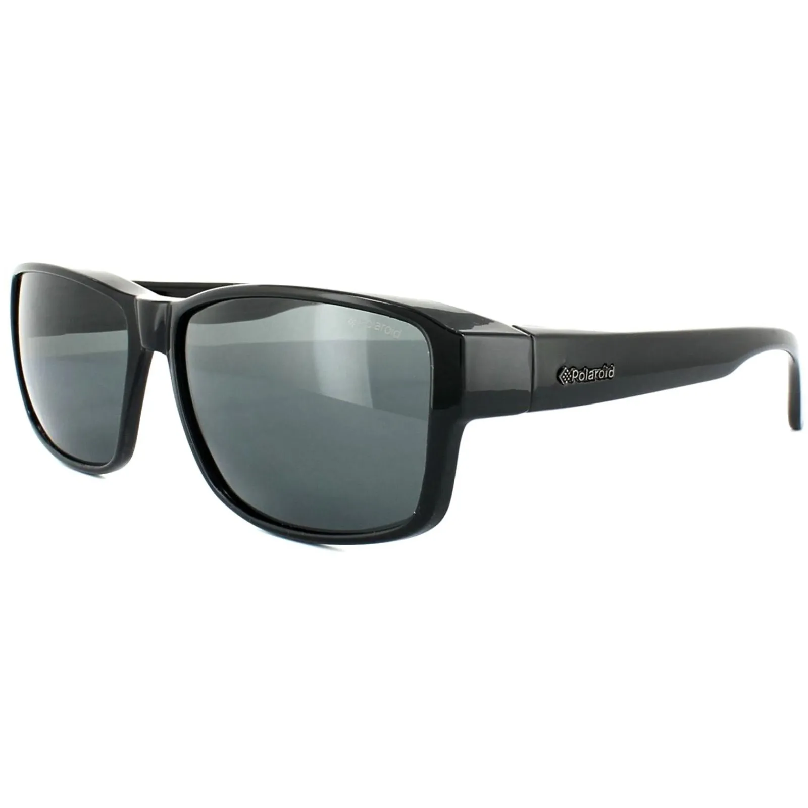 Polaroid Suncovers Polarised|Rectangle^Fit Over Glasses Sunglasses P8406 KIH Y2 Black Grey