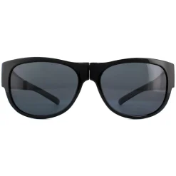 Polaroid Suncovers Polarised|Square^Fit Over Glasses Sunglasses PLD 9008/S 807 C3 Black