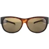 Polaroid Suncovers Polarised|Oval^Fit Over Glasses Sunglasses 9004/S MQU IG Dark Hava