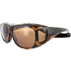 Polaroid Suncovers Polarised|Wrap^Fitover Sunglasses 08535 0BM HE Havana Copper Polar