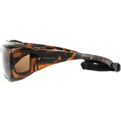 Polaroid Suncovers Polarised|Wrap^Fitover Sunglasses 08535 0BM HE Havana Copper Polar