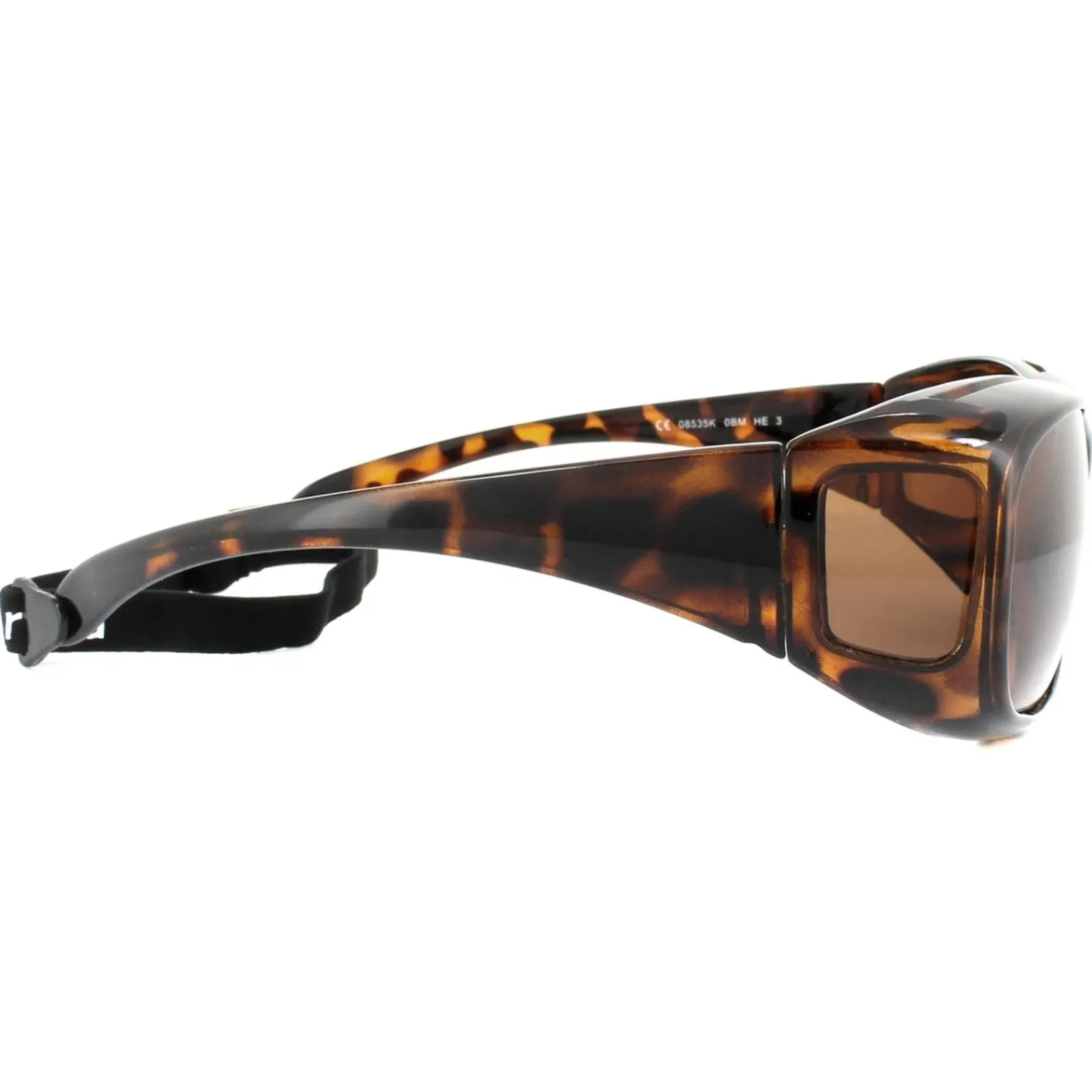 Polaroid Suncovers Polarised|Wrap^Fitover Sunglasses 08535 0BM HE Havana Copper Polar