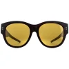 Polaroid Suncovers Polarised^Fitover Sunglasses PLD 9009/S N9P MU Matte Havana B