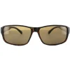 Polaroid Suncovers Polarised|Rectangle^Fitover Sunglasses P8406 0BM IG Dark Havana Brown P