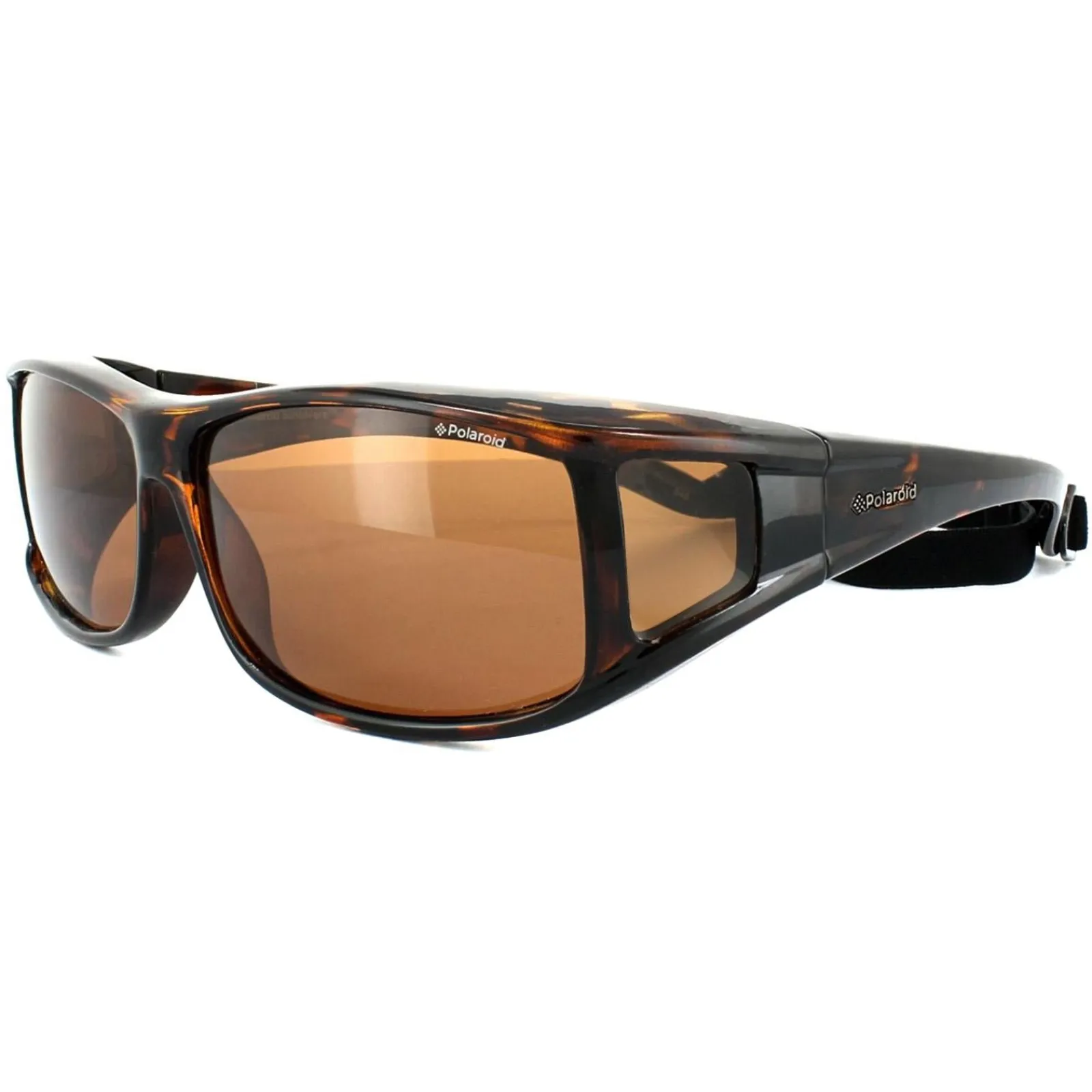 Polaroid Suncovers Polarised|Wrap^Fitover Sunglasses P8901 0BM HE Havana Copper Polar