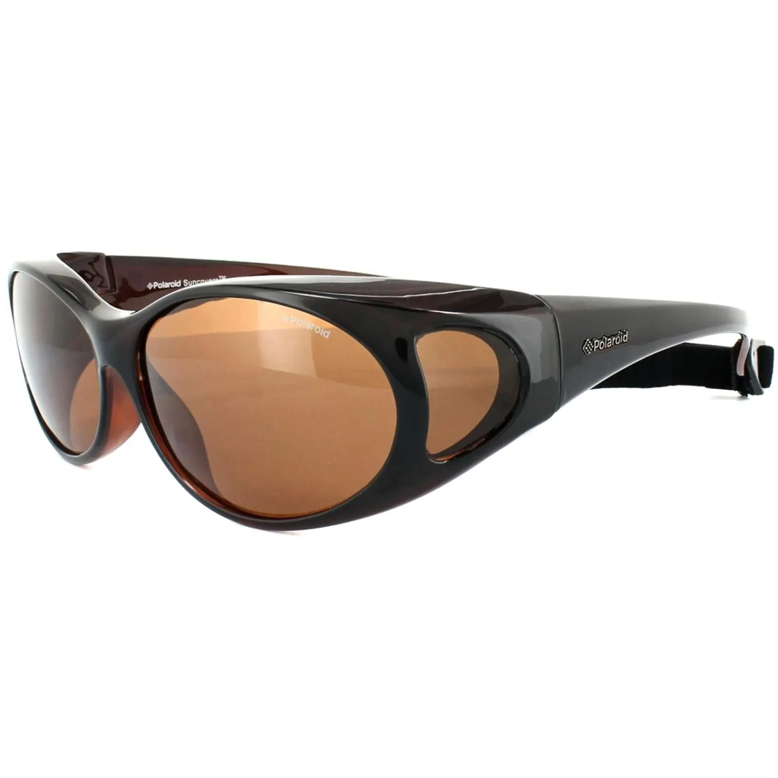 Polaroid Suncovers Polarised^Fitover Sunglasses P8900 09Q HE Brown Copper Polari