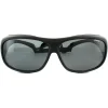 Polaroid Suncovers Polarised|Wrap^Fitover Sunglasses 08535 KIH Y2 Black Grey Polarize