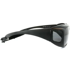 Polaroid Suncovers Polarised|Wrap^Fitover Sunglasses 08535 KIH Y2 Black Grey Polarize