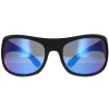 Polaroid Polarised|Wrap^Sunglasses 07886 0VK 5X Matte Black Blue Mirror Polarized