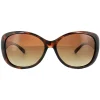 Polaroid Polarised|Butterfly^Sunglasses P8317 0BM LA Havana Brown Gradient Polarized