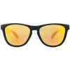 Polaroid Polarised|Rectangle^Sunglasses P8443 9CA L6 Black Rubber Grey Red Mirror Polarize