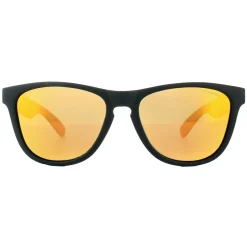 Polaroid Polarised|Rectangle^Sunglasses P8443 9CA L6 Black Rubber Grey Red Mirror Polarize