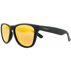 Polaroid Polarised|Rectangle^Sunglasses P8443 9CA L6 Black Rubber Grey Red Mirror Polarize