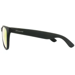 Polaroid Polarised|Rectangle^Sunglasses P8443 9CA L6 Black Rubber Grey Red Mirror Polarize