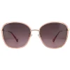 Polaroid Polarised|Square^Sunglasses PLD 6117/G/S S45 JR Pink Gold Burgundy Gradient Po