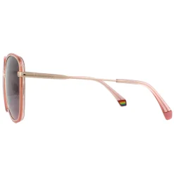 Polaroid Polarised|Square^Sunglasses PLD 6117/G/S S45 JR Pink Gold Burgundy Gradient Po
