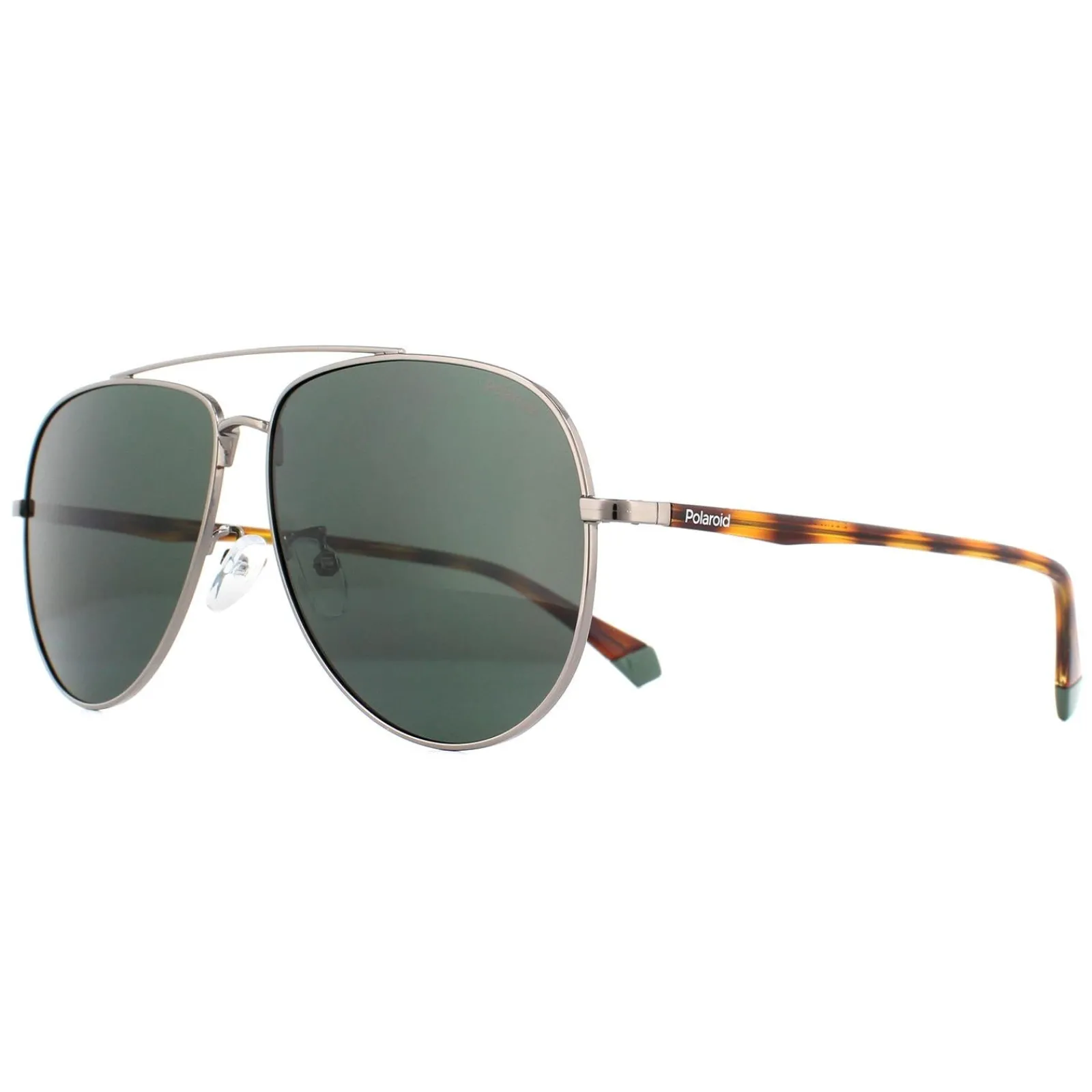 Polaroid Polarised|Aviator^Sunglasses PLD 2105/G/S 6LB UC Ruthenium Havana Green Polariz
