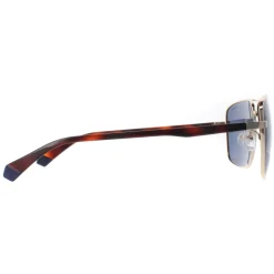 Polaroid Polarised|Rectangle^Sunglasses PLD 2119/G/S J5G C3 Gold Blue Polarized