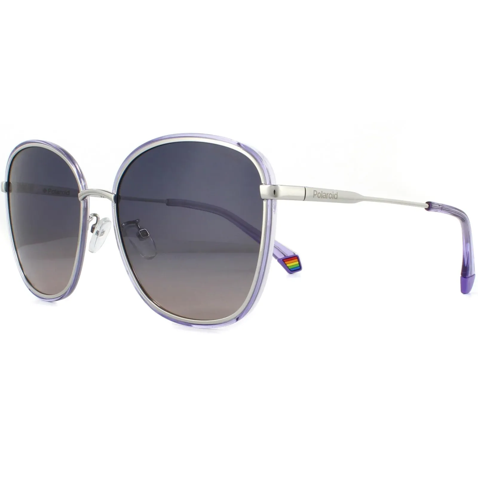 Polaroid Polarised^Sunglasses PLD 6117/G/S GME XW Palladium Violet Violet Gradie