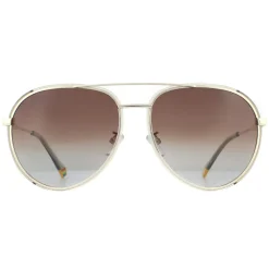 Polaroid Polarised|Aviator^Sunglasses PLD 6116/G/S 84E LA Gold Beige Brown Gradient Pola