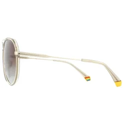 Polaroid Polarised|Aviator^Sunglasses PLD 6116/G/S 84E LA Gold Beige Brown Gradient Pola