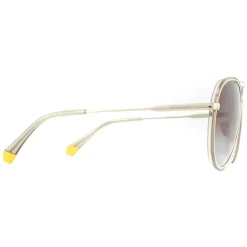 Polaroid Polarised|Aviator^Sunglasses PLD 6116/G/S 84E LA Gold Beige Brown Gradient Pola