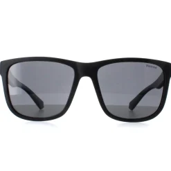 Polaroid Polarised|Square^Sunglasses PLD 2155/S 003 M9 Matte Black Grey Polarized