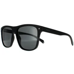 Polaroid Polarised|Square^Sunglasses PLD 6041S 807 M9 Black Grey Polarized