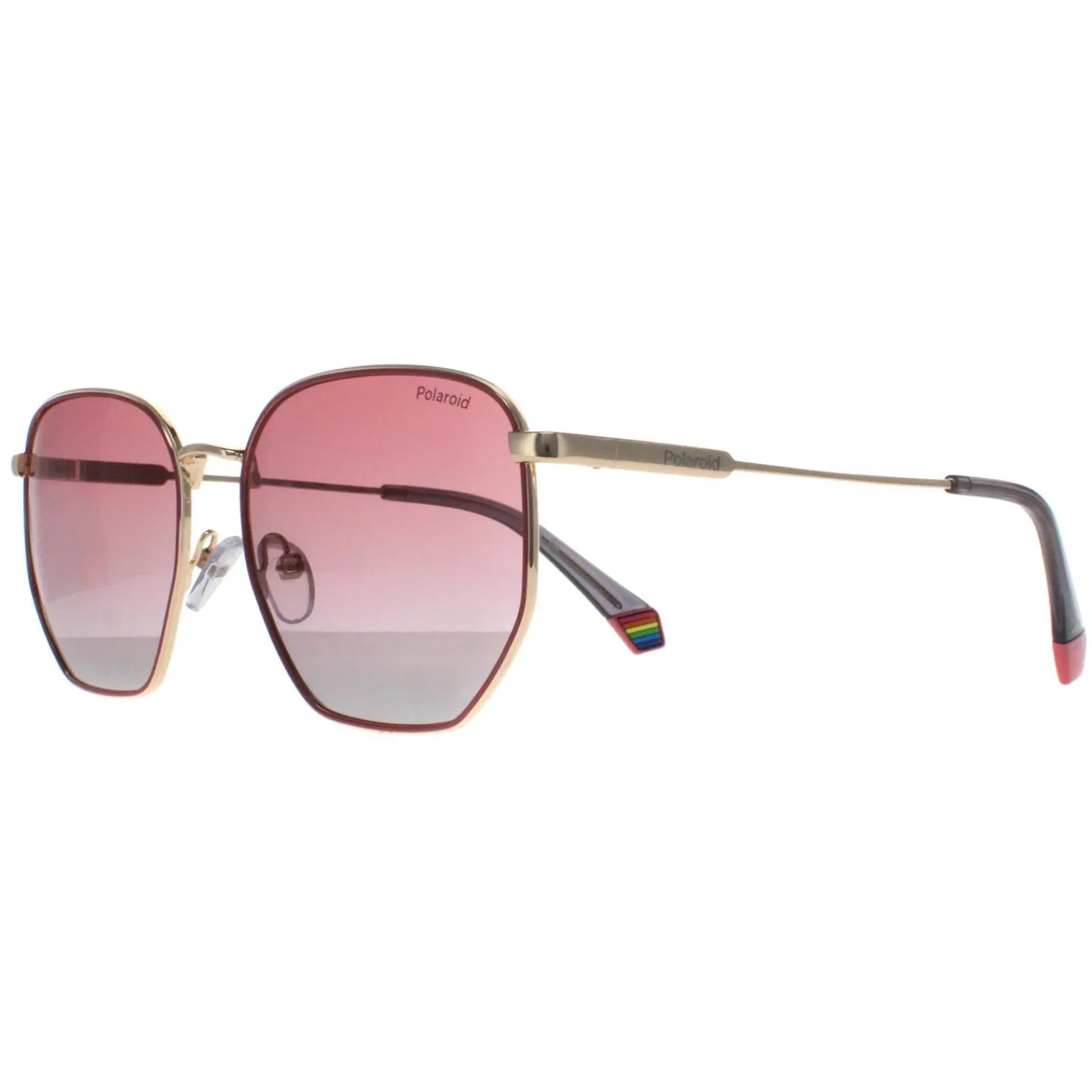Polaroid Square|Polarised^Sunglasses PLD 6214/S/X EYR GC Gold Pink Pink Gradient Polari