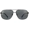 Polaroid Polarised|Aviator^Sunglasses PLD 2059/S 003 M9 Matte Black Grey Polarized