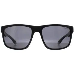 Polaroid Polarised|Rectangle^Sunglasses PLD 2157/S 003 M9 Matte Black Grey Polarized