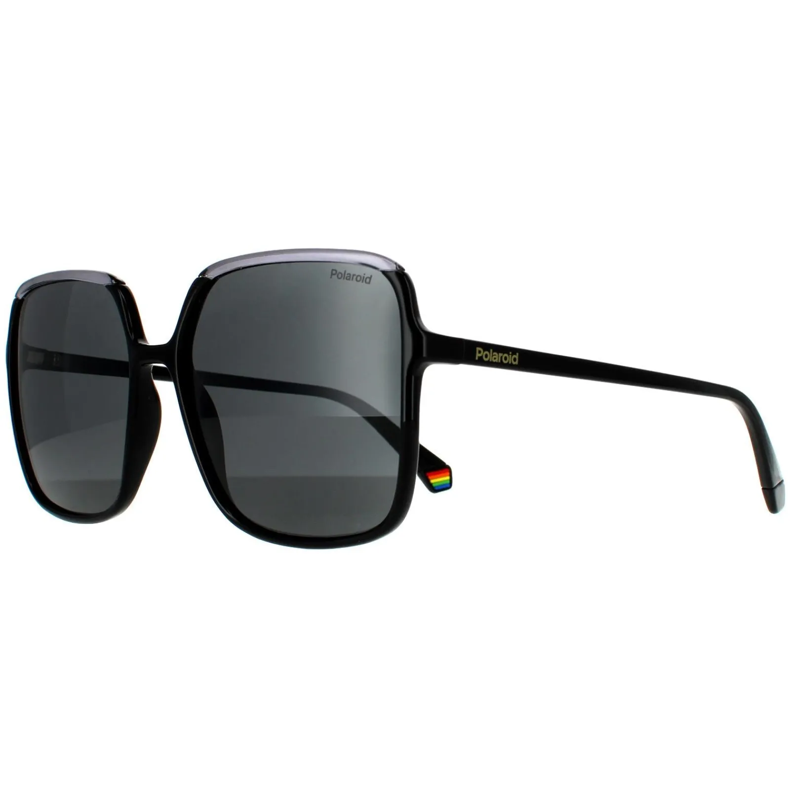 Polaroid Square|Polarised^Sunglasses PLD 6128/S 08A M9 Black Grey Grey Polarized