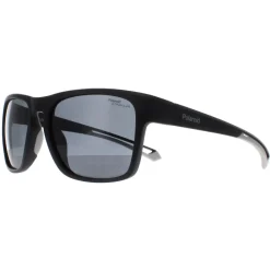 Polaroid Polarised|Rectangle^Sunglasses PLD 7052/S 003 E3 Matte Black Grey Polarized High