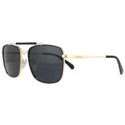 Polaroid Polarised^Sunglasses PLD 2111/S 2M2 M9 Black Gold Grey Polarized
