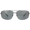 Polaroid Polarised|Rectangle^Sunglasses PLD 2101/S KJ1 M9 Dark Ruthenium Grey Polarized