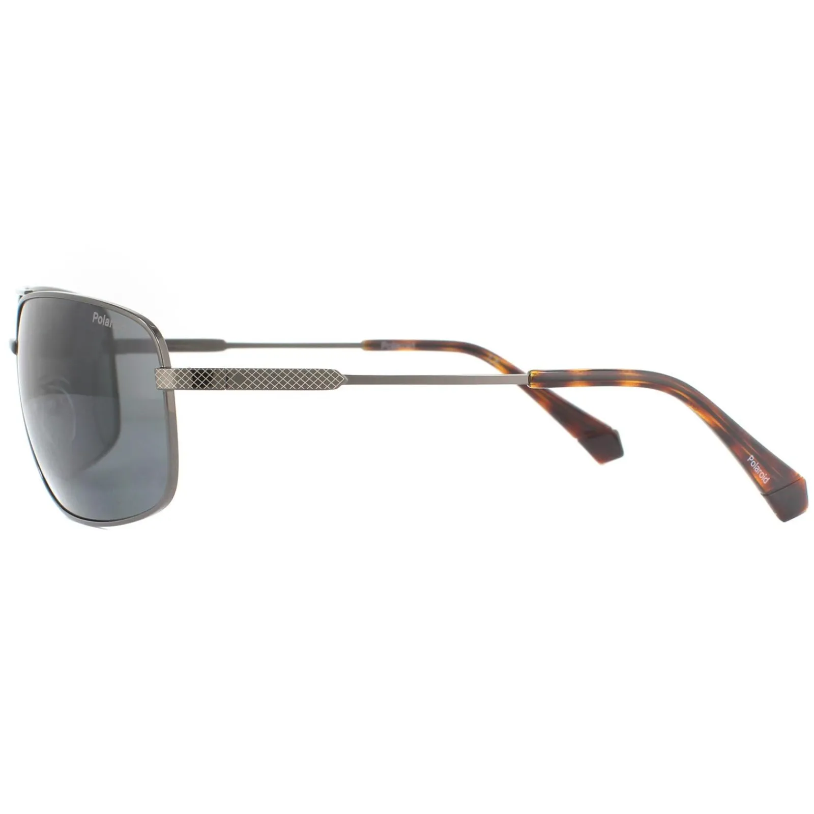 Polaroid Polarised|Rectangle^Sunglasses PLD 2101/S KJ1 M9 Dark Ruthenium Grey Polarized