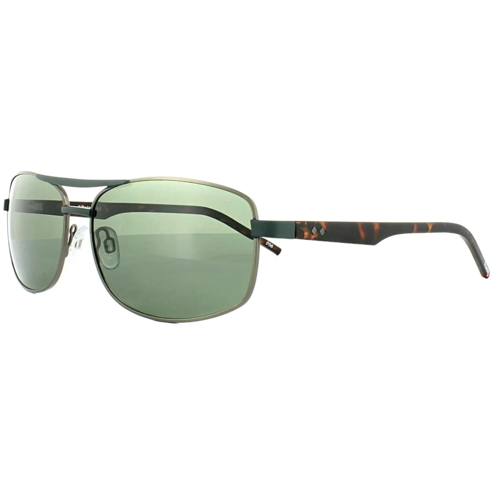 Polaroid Polarised|Rectangle^Sunglasses PLD 2040/S VXT RC Green Silver Havana Green Polari