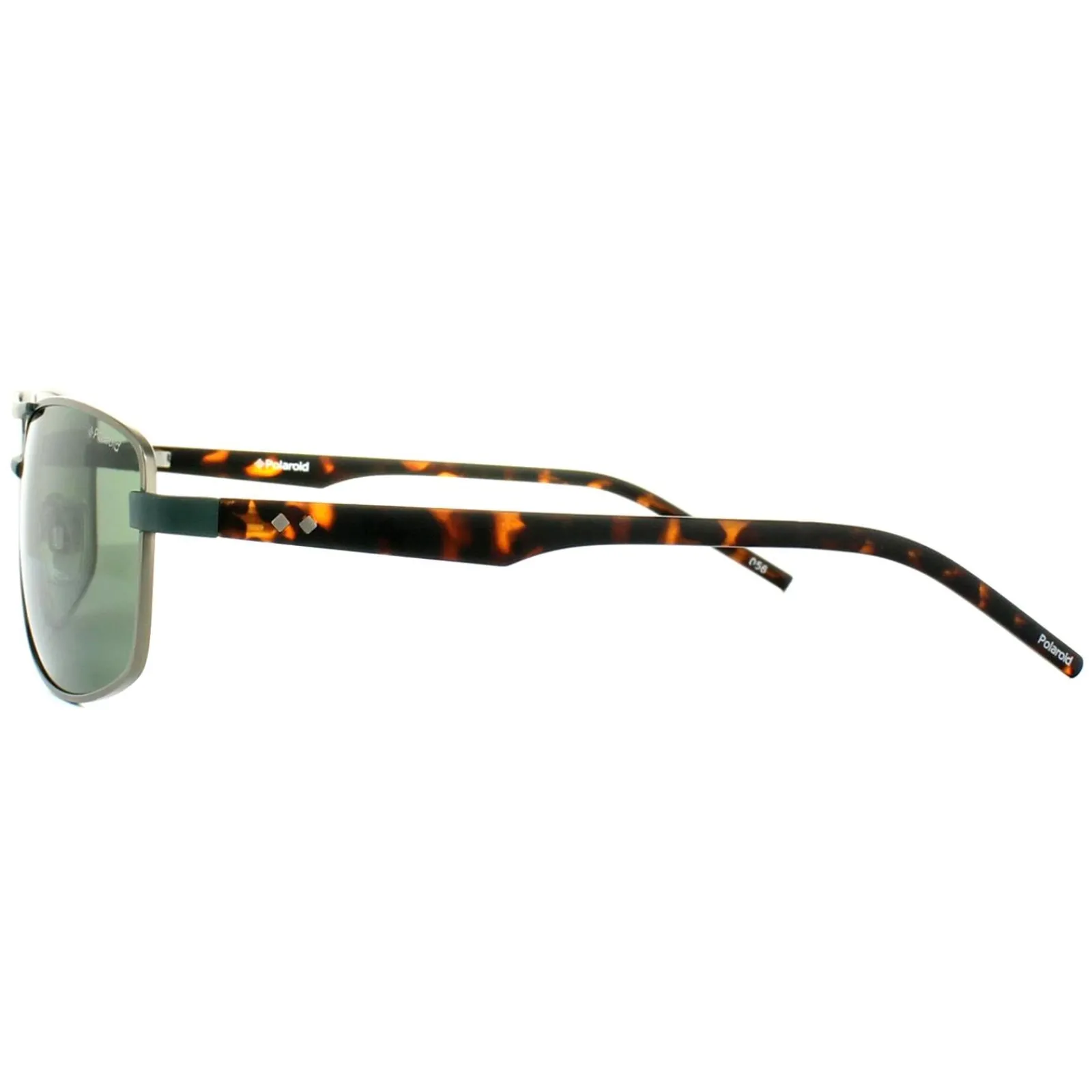 Polaroid Polarised|Rectangle^Sunglasses PLD 2040/S VXT RC Green Silver Havana Green Polari