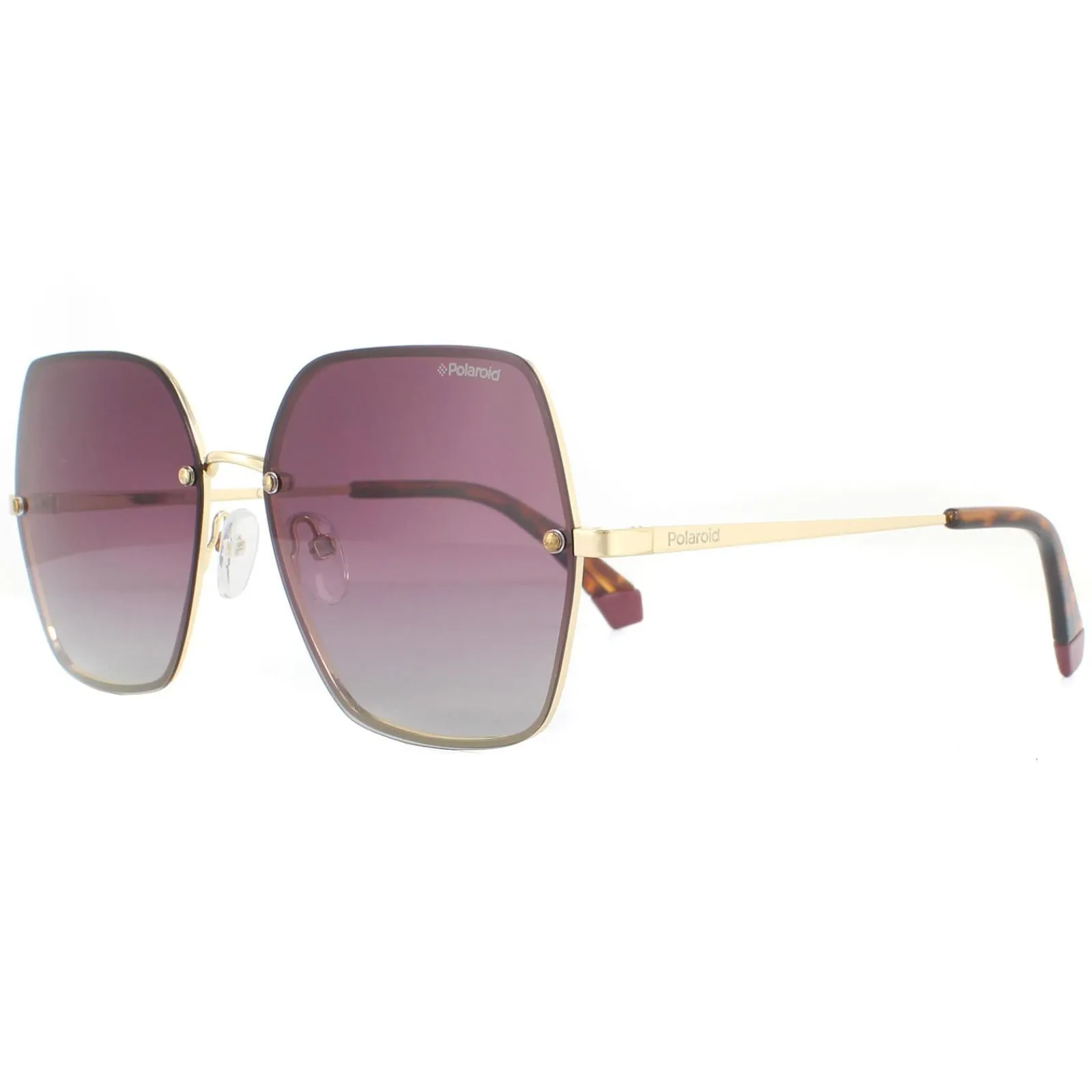 Polaroid Polarised^Sunglasses PLD 4091/S S9E JR Gold Violet Burgundy Gradient Po