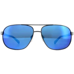 Polaroid Polarised|Aviator^Sunglasses PLD 2059/S KJ1 5X Dark Ruthenium Grey Blue Mirror